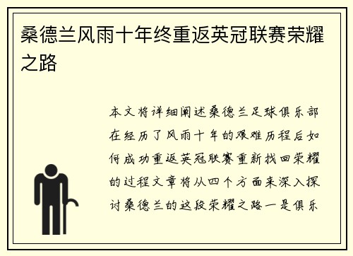 桑德兰风雨十年终重返英冠联赛荣耀之路 桑德兰风雨十年终重返英冠联赛荣耀之路